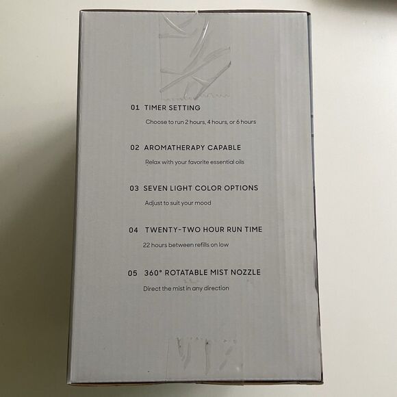 Sharper Image AROMA 2 Ultrasonic Humidifier Aromatherapy White 7 Color Lights - Picture 2 of 5